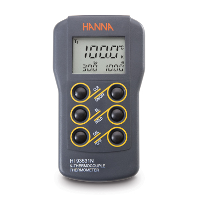 HANNA HI93531N具有背景灯和校准功能宽范围温度测定仪