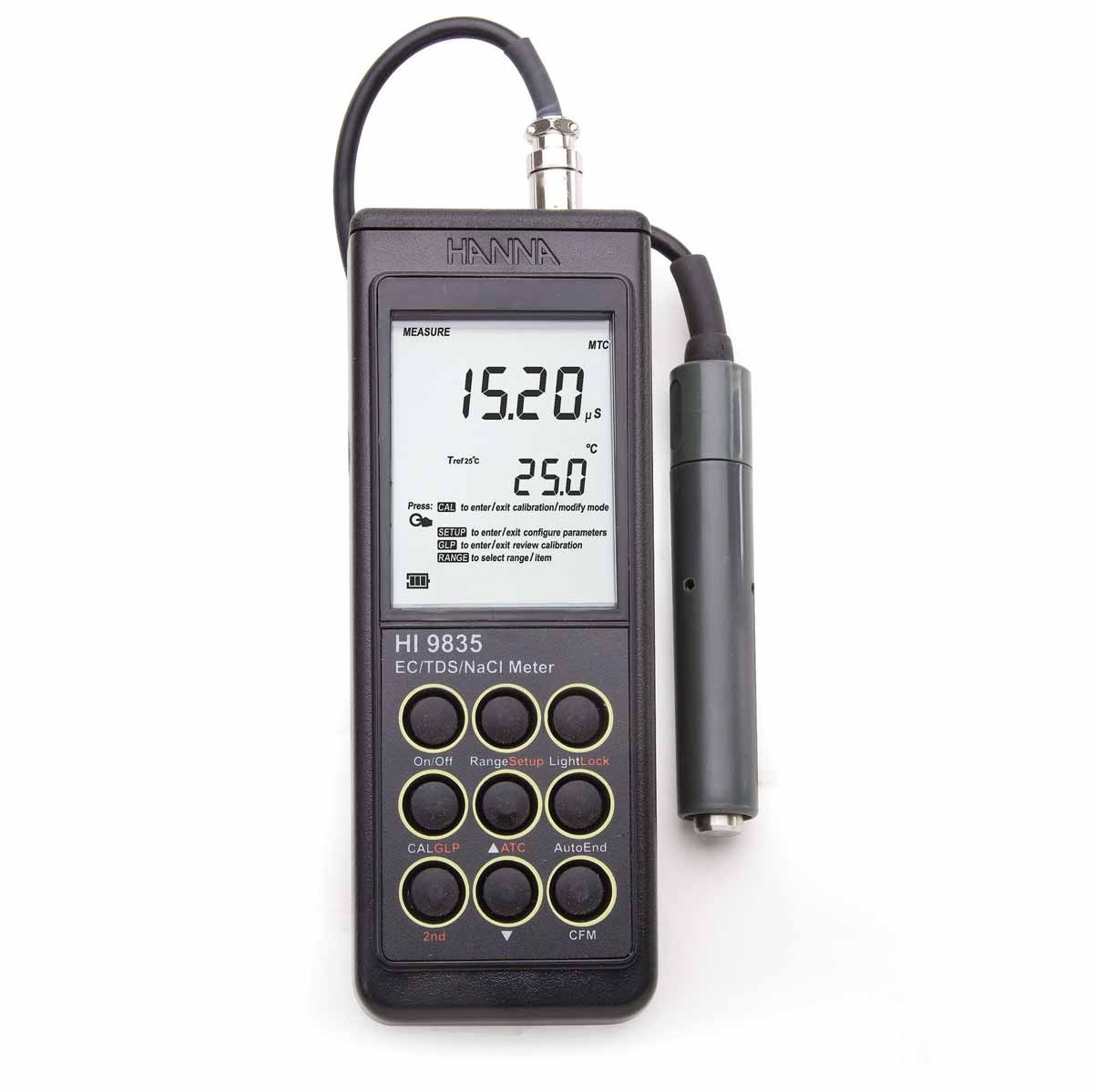 HANNA HI9835微电脑电EC-TDS-NaCI-°C测定仪