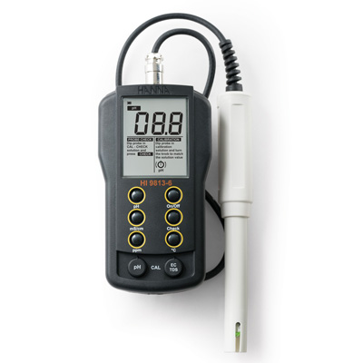 HANNA HI9813-6 微电脑pH-EC-TDS-℃测定仪