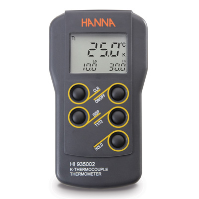 HANNA HI935002 双通道便携式宽范围温度（°C/°F）测定仪