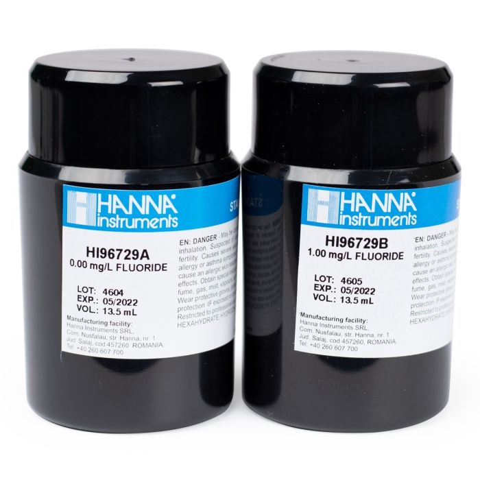 HANNA HI96729-11氟化物NIST测量曲线标定组【LR】