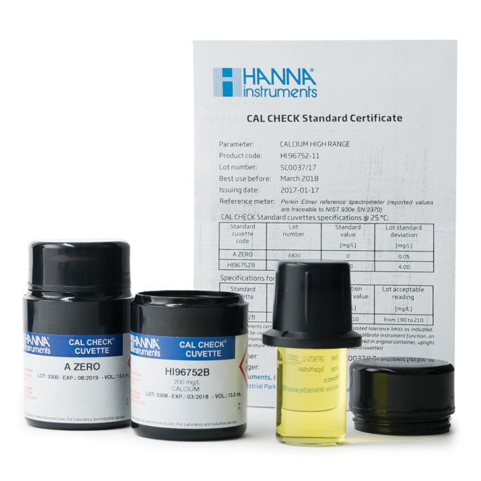 HANNA HI96752-11钙NIST测量曲线标定组【Ca】