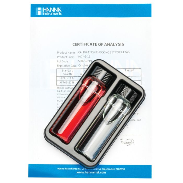 HANNA HI746-11铁NIST测量曲线标定组【Fe】