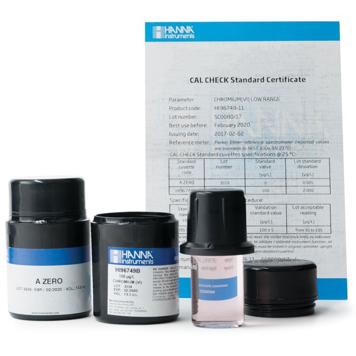 HANNA HI96749-11六价铬NIST测量曲线标定组【LR】