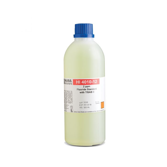 HANNA HI4010-12 氟化物【标值：2 ppm】TIISA II 和ISE标准混合液