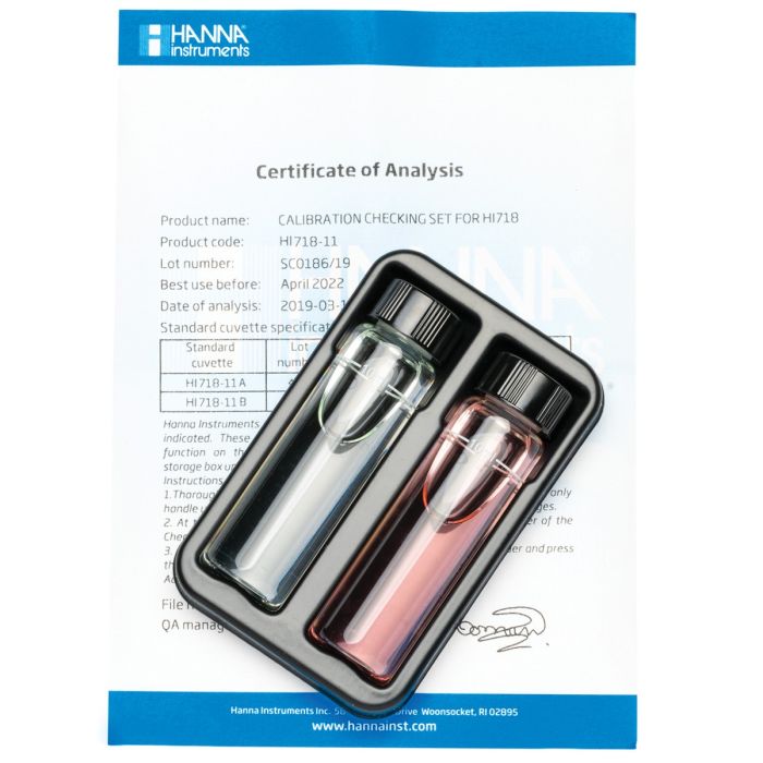 HANNA HI718-11碘NIST测量曲线标定组